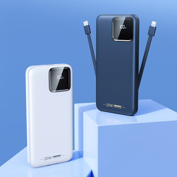 Power bank prenosiva baterija REMAX Suji Series RPP-500 20W+22.5W PD+QC 10000mAh bela - 206316