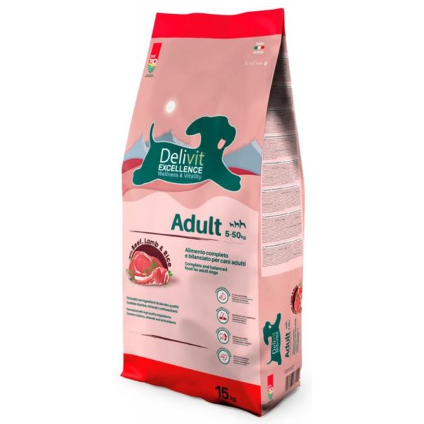 Pet360 Delivit exellence adult  dog15 kg - 8059796478212