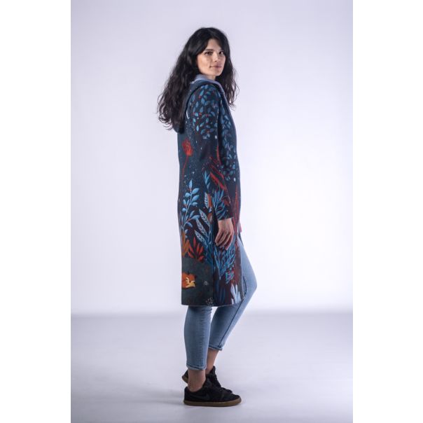 BAIKA Štrikani kaput za žene - Uspavana lisica - KOFOX