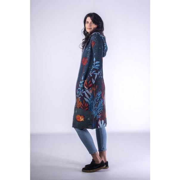 BAIKA Štrikani kaput za žene - Uspavana lisica - KOFOX