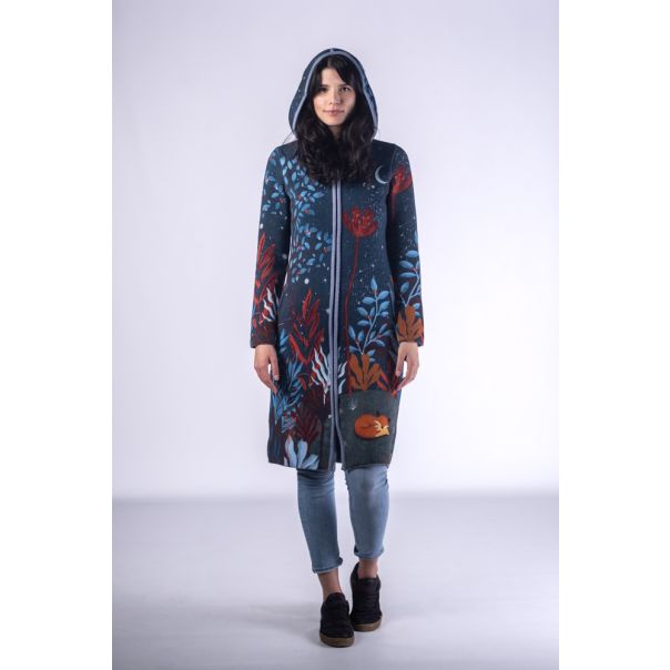 BAIKA Štrikani kaput za žene - Uspavana lisica - KOFOX