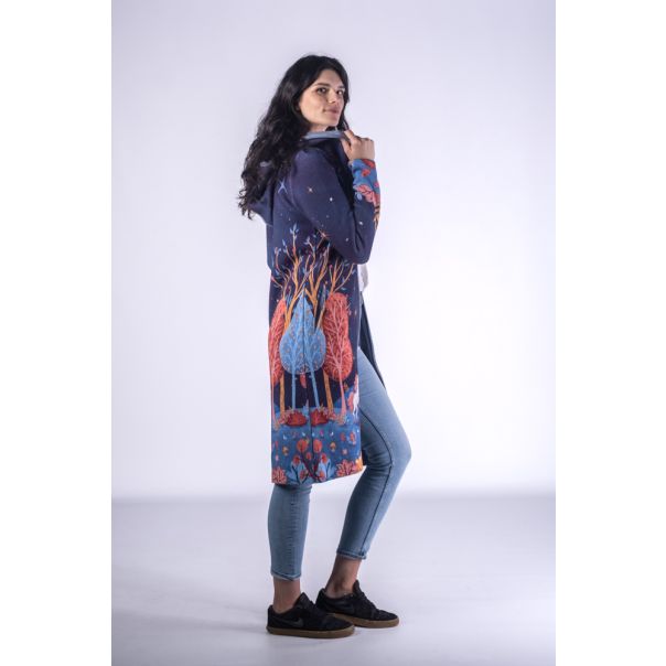 BAIKA Štrikani kaput za žene - Konjić u čarobnoj šumi - KOKSU