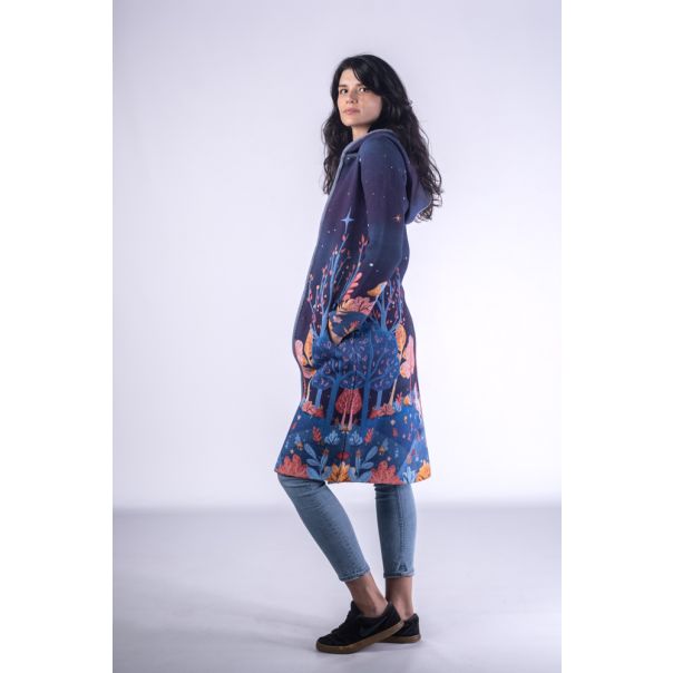 BAIKA Štrikani kaput za žene - Konjić u čarobnoj šumi - KOKSU