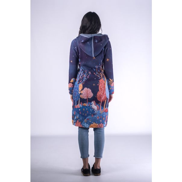 BAIKA Štrikani kaput za žene - Konjić u čarobnoj šumi - KOKSU