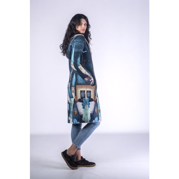 BAIKA Štrikani kaput za žene - Čari noći - KOCNO