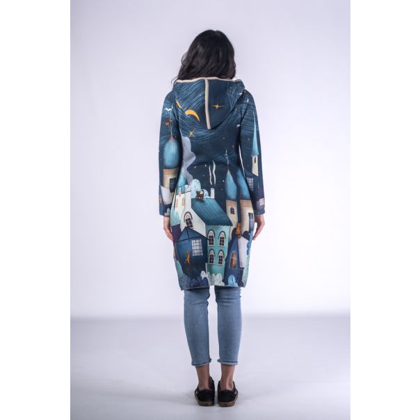 BAIKA Štrikani kaput za žene - Čari noći - KOCNO