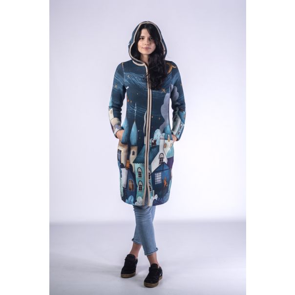 BAIKA Štrikani kaput za žene - Čari noći - KOCNO