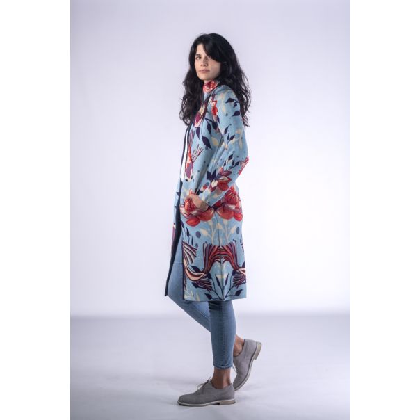 BAIKA Štrikani kaput za žene - Japanski vrt - KOJAP