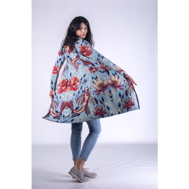 BAIKA Štrikani kaput za žene - Japanski vrt - KOJAP