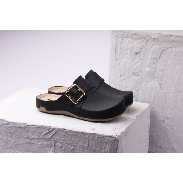 LEON Ženska papuča Bakkar I- crna - 971-CR