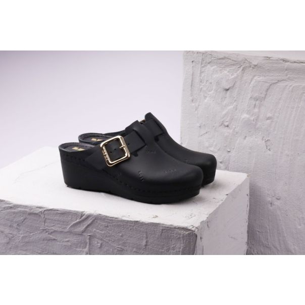 LEON Ženska papuča Bakkar II- crna - 1024-CR