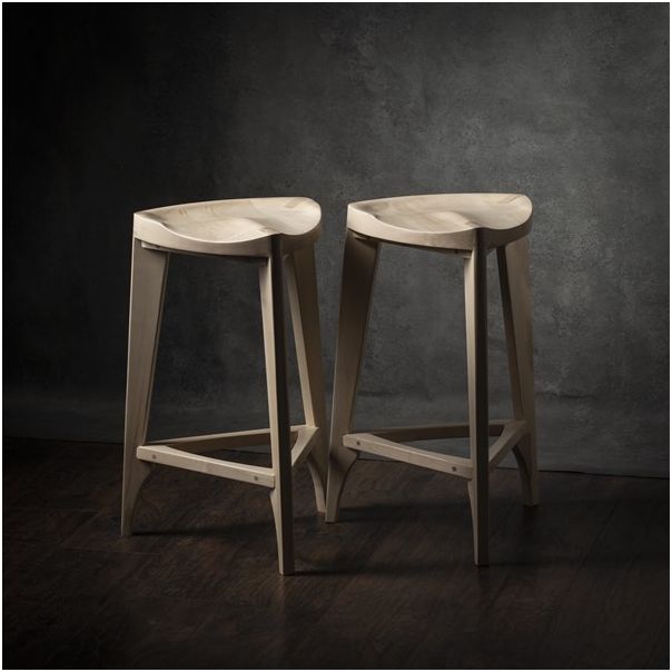 MEDA FURNITURE Drvena barska stolica Terca Javor - JavoTerIzd35