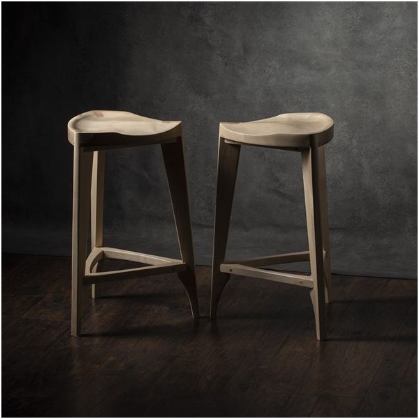MEDA FURNITURE Drvena barska stolica Terca Javor - JavoTerIzd35