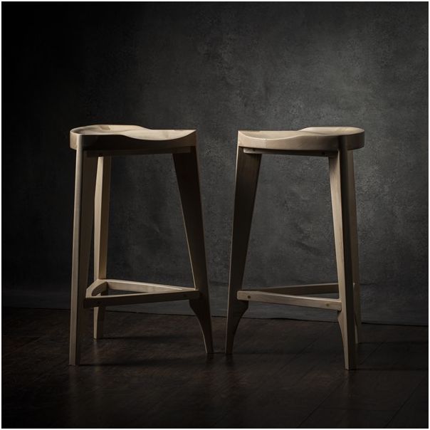 MEDA FURNITURE Drvena barska stolica Terca Javor - JavoTerIzd35