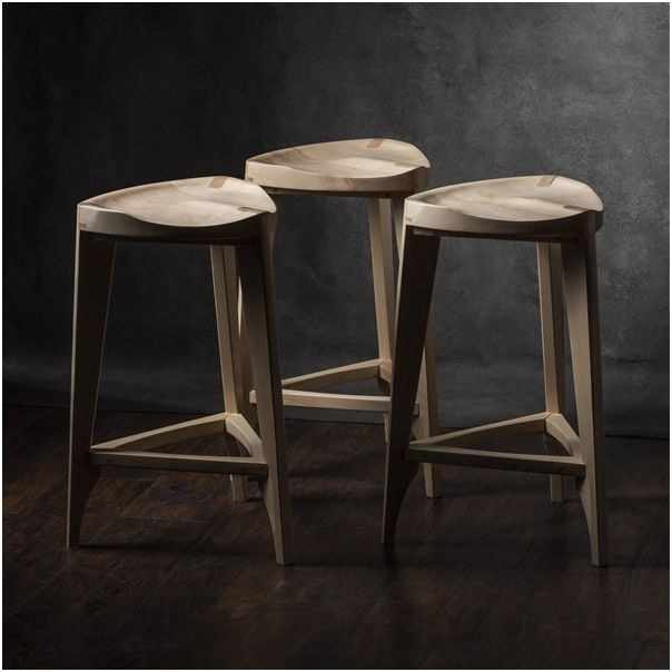 MEDA FURNITURE Drvena barska stolica Terca Javor - JavoTerIzd35