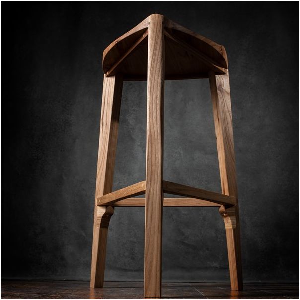 MEDA FURNITURE Drvena barska stolica Brest 40cm - BrestTerIzd40