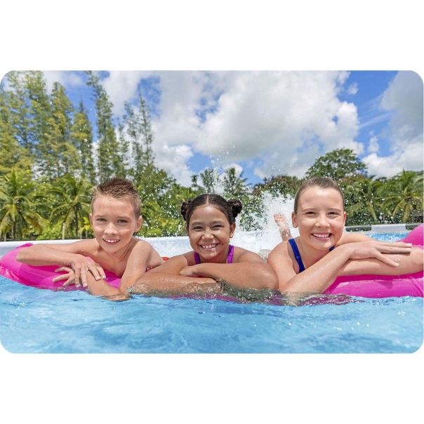 BESTWAY Bazen za metalnim okvirom, merdevinama i filter pumpom 549x274x122cm Pool Power steel - 1668-1