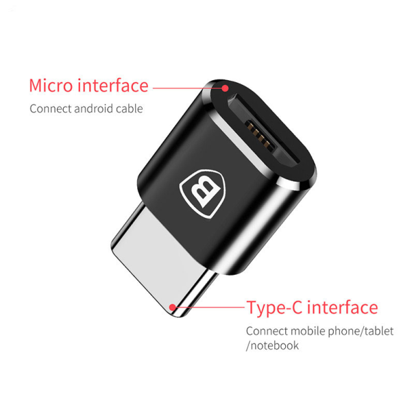 Adapter Baseus Type-C muski na Micro USB zenski - CAMOTG-01