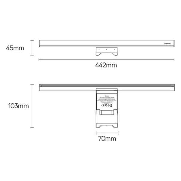 Baseus lampa za monitor sa zakacaljkom  i-wok2 Series crna - DGIW000101