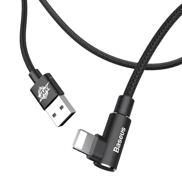 Kabel Baseus MVP Elbow USB iPhone Lightning 1.5A crni 2m - CALMVP-A01