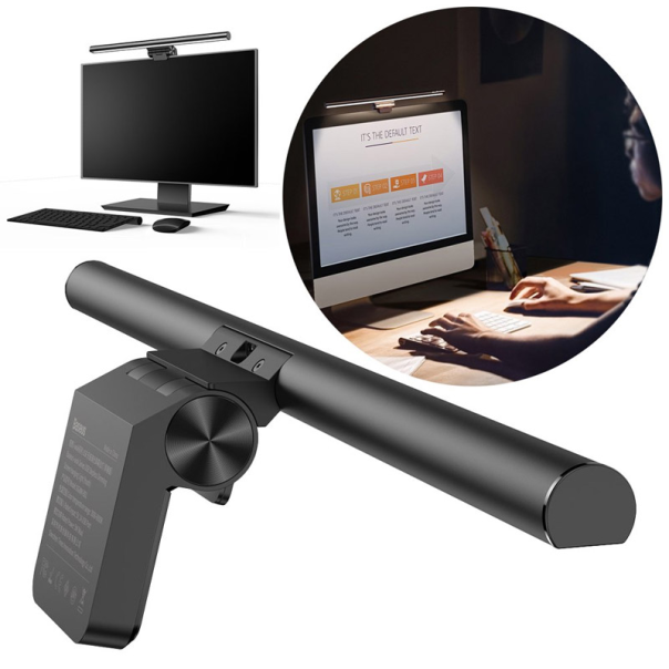 Baseus USB lampa za monitor sa zakacaljkom crna - DGIWK-B01