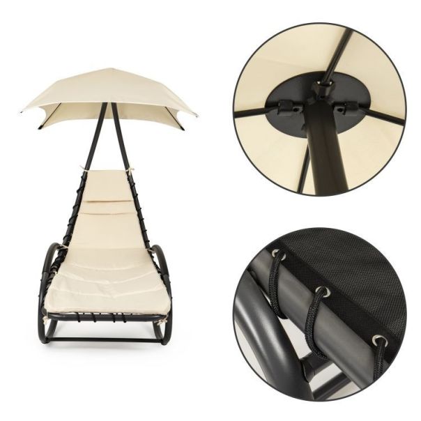 MODERNHOME Baštenska ležaljka / ljuljaška Hamak, bež - PH158A BEIGE