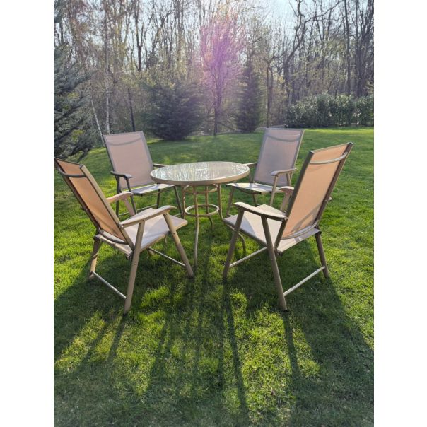 BOLZZ Baštenska garnitura set 4 stolice + sto bez - EP2994496
