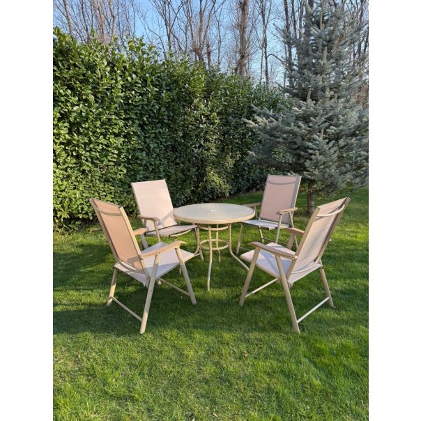BOLZZ Baštenska garnitura set 4 stolice + sto bez - EP2994496