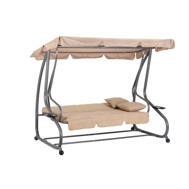MULTIGARDEN Baštenska ljuljaška/ležaljka 2u1, bež - G2025-B BEIGE