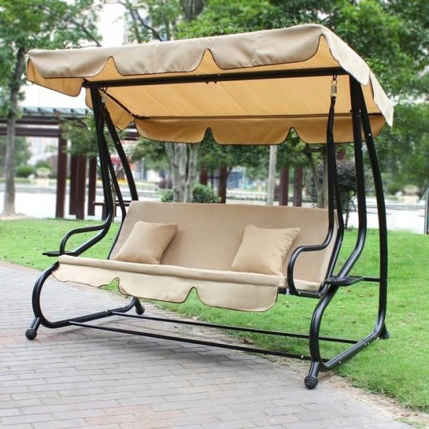 MULTIGARDEN Baštenska ljuljaška/ležaljka 2u1, bež - G2025-B BEIGE