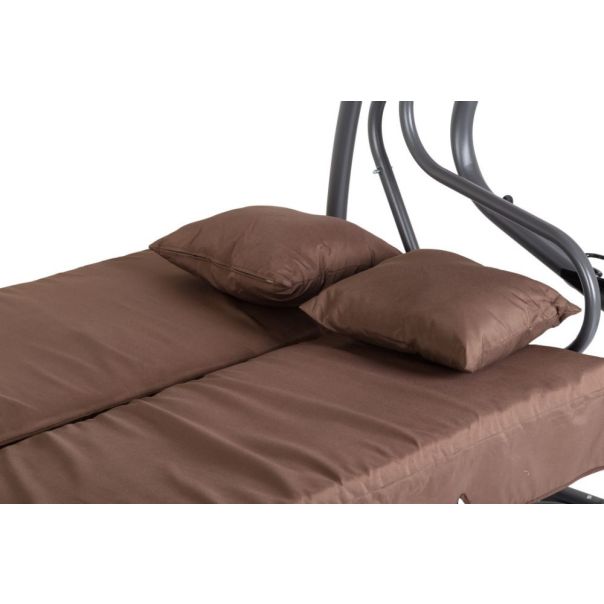 MULTIGARDEN Baštenska ljuljaška/ležaljka 2u1, braon - G2025-B BROWN