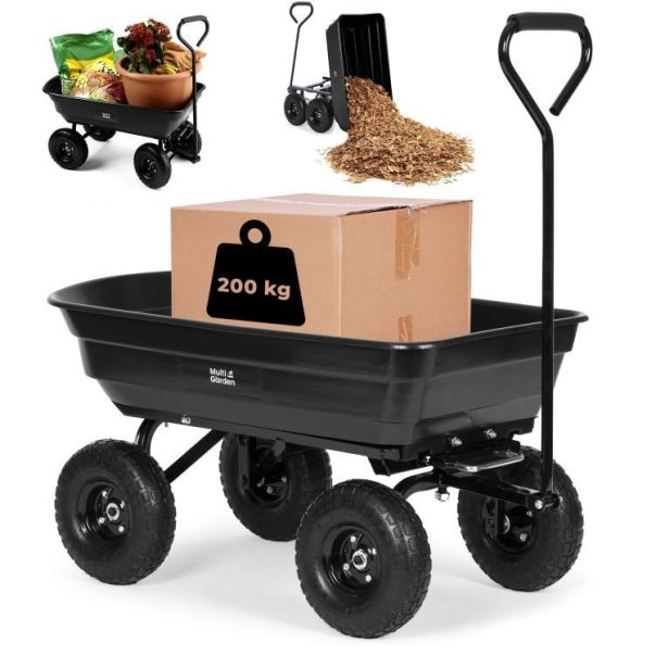 MULTIGARDEN Baštenska transportna kiperska kolica, nosivosti do 200kg, - 1015-1-1