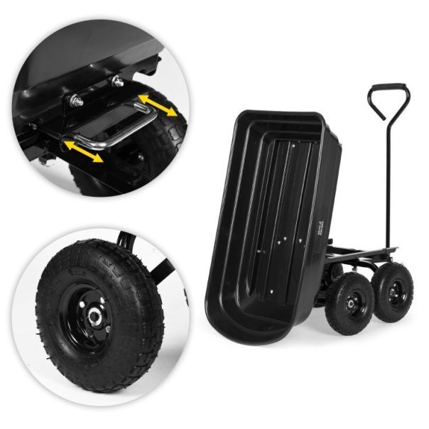 MULTIGARDEN Baštenska transportna kiperska kolica, nosivosti do 200kg, - 1015-1-1