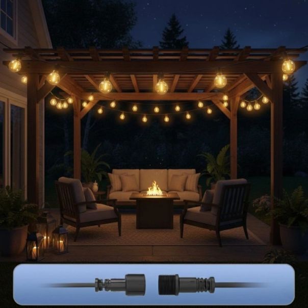 MODERNHOME Baštenske led lampice 15 m (25 sijalica) sa 9 režima osvetljenja, 9 w - EP3003337