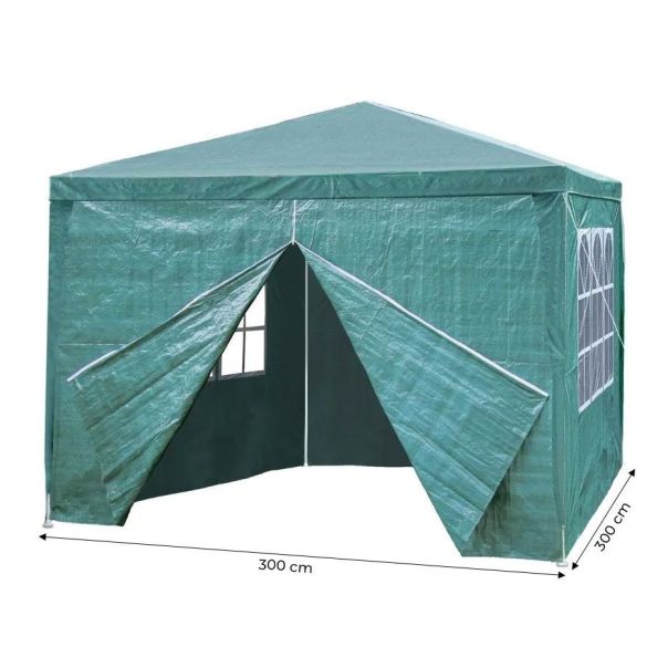 MULTIGARDEN Baštenski šator 3x3m, siva - PAW 3x3 GREEN