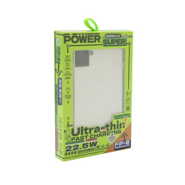 REMAX Power bank FP-8 22.5W 10000mAh, bela - BAT2668