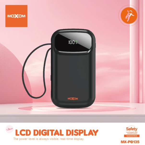 MOXOM Power bank MX-PB135, 20000mAh, plava - BAT2672