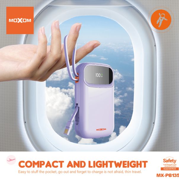 MOXOM Power bank MX-PB135, 20000mAh, plava - BAT2672