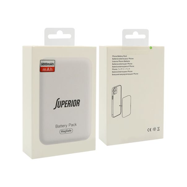 SUPERIOR Power bank MagSafe 15W 5000 mAh, crna - BAT2684