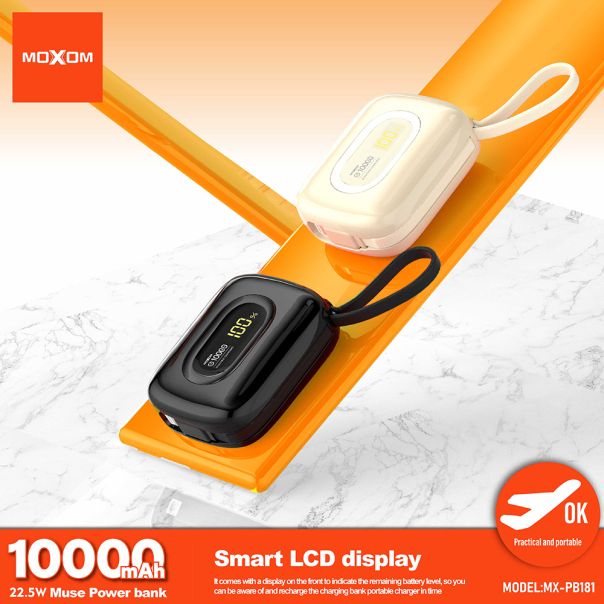 Power Bank Moxom MX-PB181 fast charging 22.5W 10000 mAh bez - EP2940838