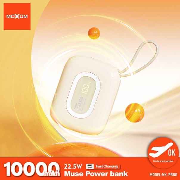 Power Bank Moxom MX-PB181 fast charging 22.5W 10000 mAh bez - EP2940838
