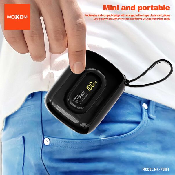 Power Bank Moxom MX-PB181 fast charging 22.5W 10000 mAh bez - EP2940838