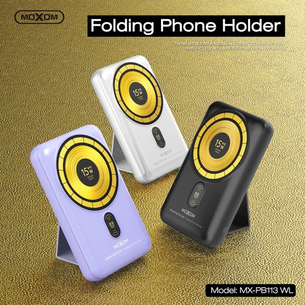 MOXOM Power bank MX-PB113 super fast PD20W QC15W SCP22.5W 10000mAh 5A, crna - BAT2695