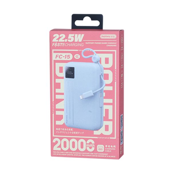 Power Bank Remax FC-15 PD 20W+QC 22.5W 20000mAh plavi - EP2940871
