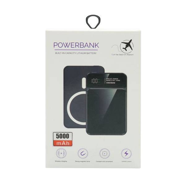 Power bank MagSafe M50 15W PD 20W+22.5W Fast 5000mAh, bela - BAT9340