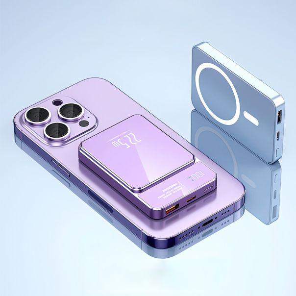 Power bank MagSafe M50 15W PD 20W+22.5W Fast 5000mAh, crna - BAT9342