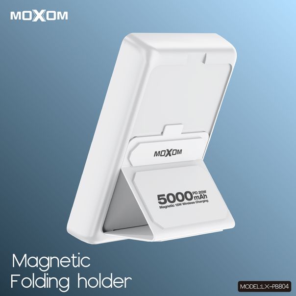 MOXOM Power bank MagSafe LX-PB804 LED SCP22.5+ PD20W 5000mAh, crna - BAT9363