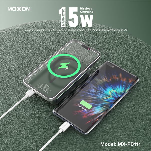 MOXOM Power bank MagSafe MX-PB111 LED PD20W 10000mAh - BAT9368