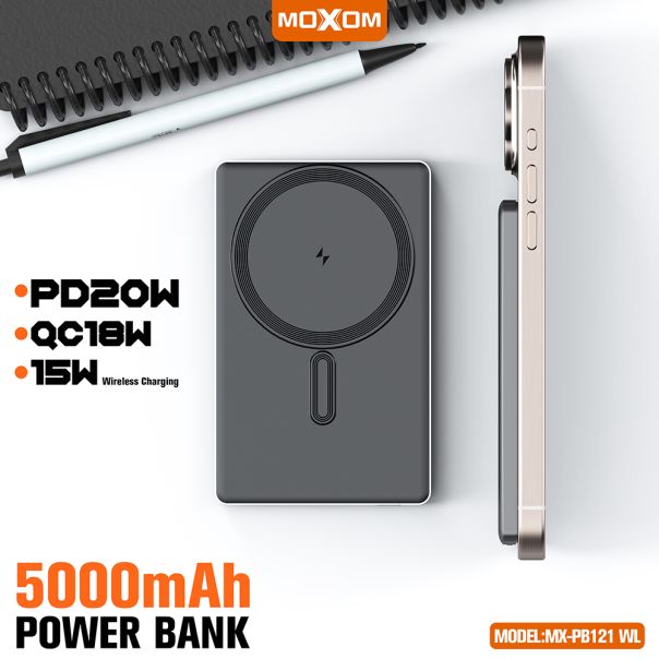 MOXOM Power bank MagSafe MX-PB121 PD20+ QC18W 5000mAh - BAT9369