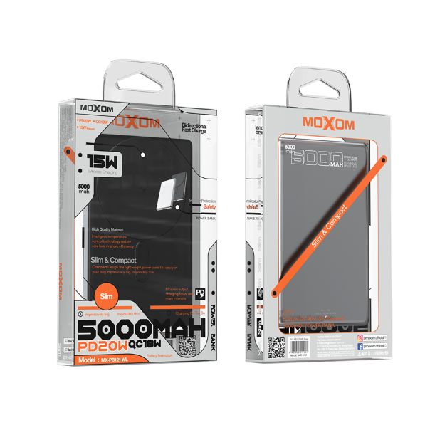 MOXOM Power bank MagSafe MX-PB121 PD20+ QC18W 5000mAh - BAT9369